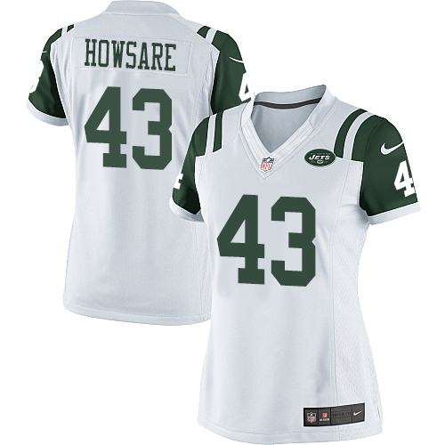Women's Elite Julian Howsare Nike Jersey White Road - #43 NFL New York Jets